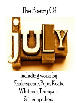 cover image of The Poetry of July